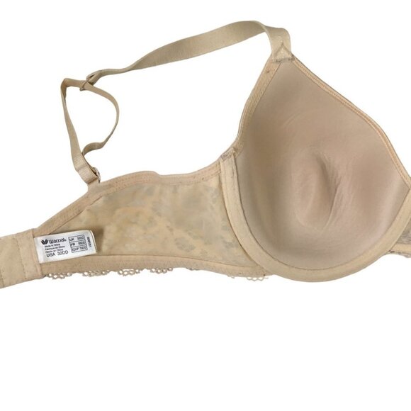 Wacoal Classic Charms Contour Bra 32DD 856131 Beige Nude Underwire Lace Accent - Picture 5 of 6
